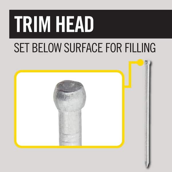 Grip-Rite 3D 1-1/4 in. Finishing Steel Nail Brad Head 6 oz
