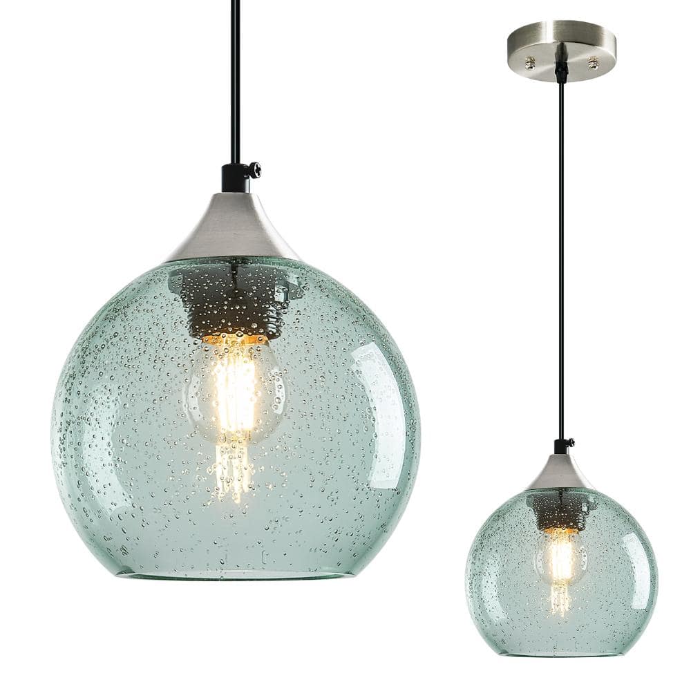 60W 1-light Green Glass Globe Pendant Light Stylish Design For Dinning Room Living Room price history on PriceWatchPro