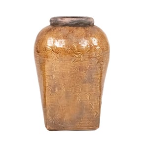 Distressed Textured Vase (16813M B93A)