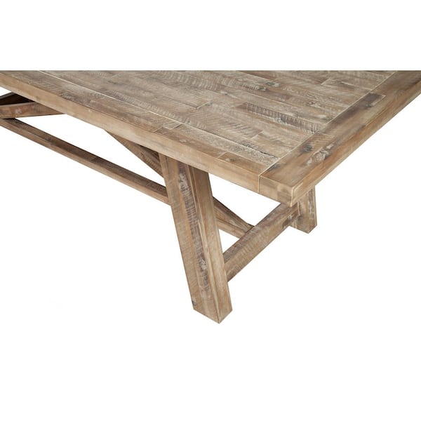 Alpine Furniture Newberry Weathered Natural Wood in Legs