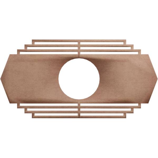 Ekena Millwork 0.25 in. x 26 in. x 13 in. Wood Medallion Moulding