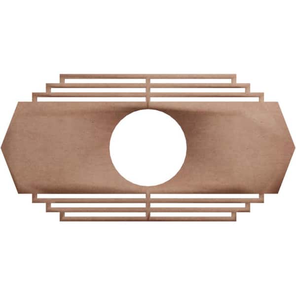 Ekena Millwork 0.375 in. x 26 in. x 13 in. Wood Medallion Moulding
