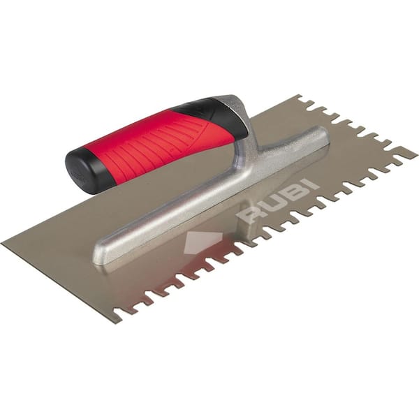 Rubi 5/16 in. Steel Notched Trowel