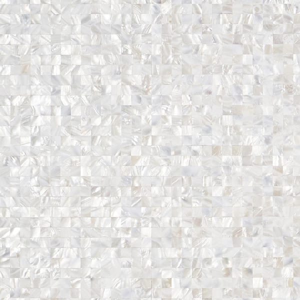 Ivy Hill Tile Luxe Core Square White 11.81 in. x 11.81 in. Mother 