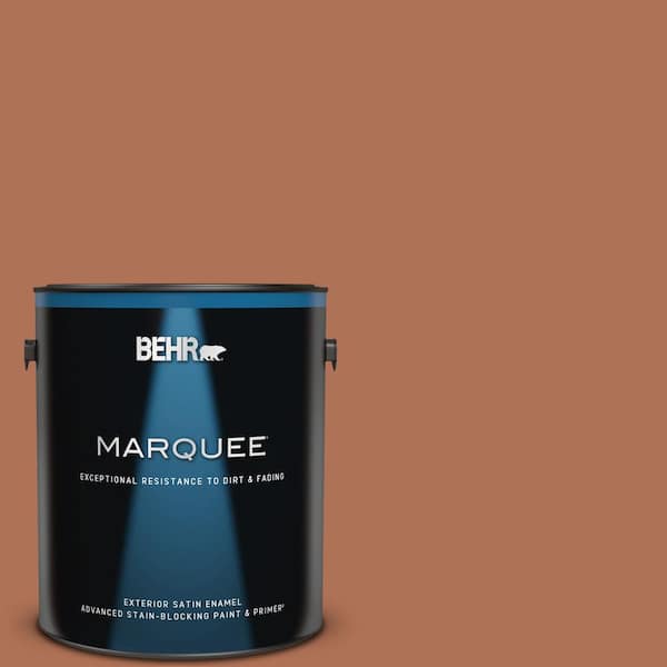 BEHR MARQUEE 1 gal. #PPU3-15 Glazed Pot Satin Enamel Exterior Paint & Primer