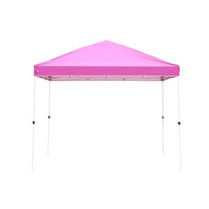 10 ft. x 10 ft. Pink Portable Pop Up Canopy Event Tent Party Tent
