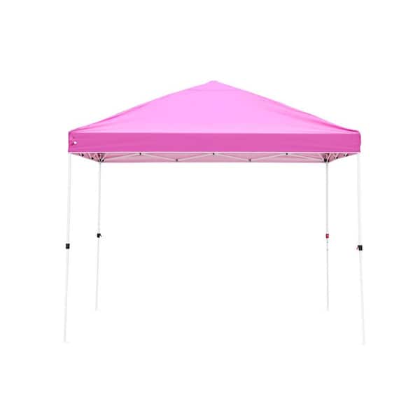 Het apparaat Trojaanse paard Twinkelen Jushua 10 ft. x 10 ft. Pink Portable Pop Up Canopy Event Tent Party Tent  YH-L-OV-FA005PI - The Home Depot