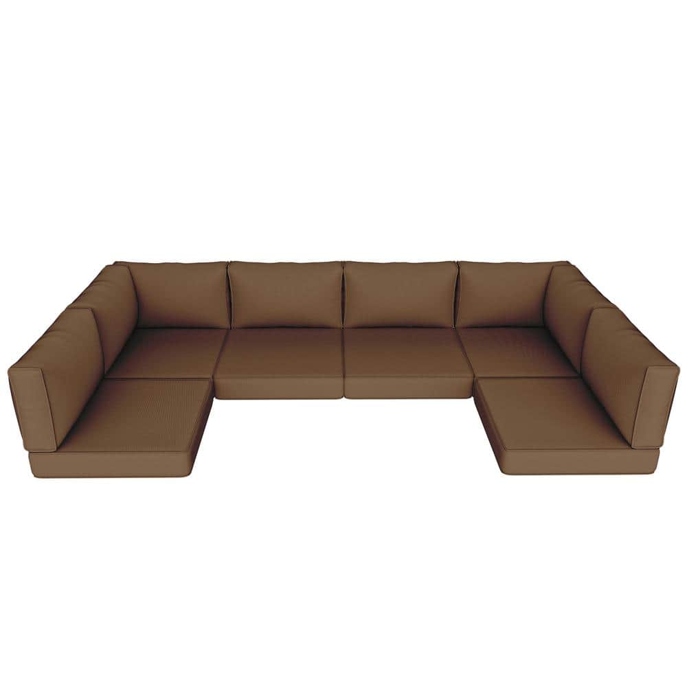 Outdoor Replacement Cushions, 14-Piece Couch Cushions Patio Sofa Cushions for Patio 6 Seat ...
