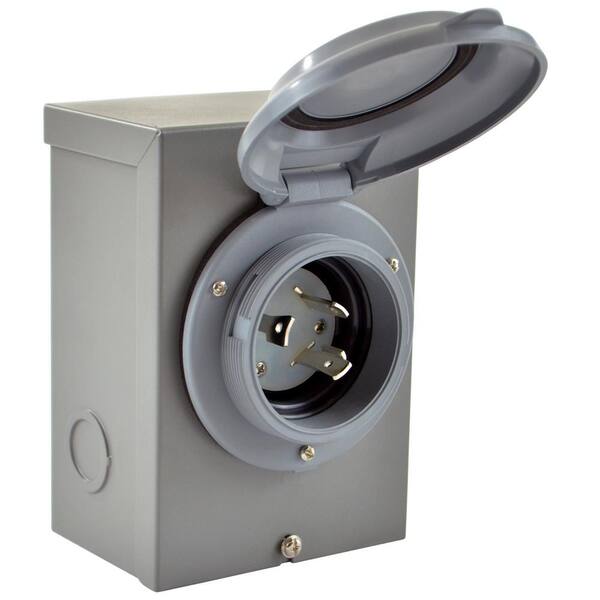 Conntek NEMA L5-30 3-Prong 30 Amp 125-Volt Temporary Power Inlet Box