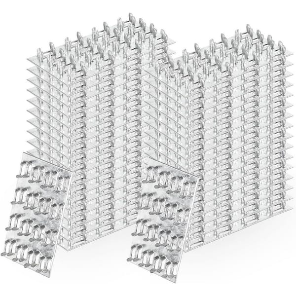 2x4 20-Gauge Steel Pronged Nail Plate 30-Pack for Roofing Wood Connector with Staggered Teeth