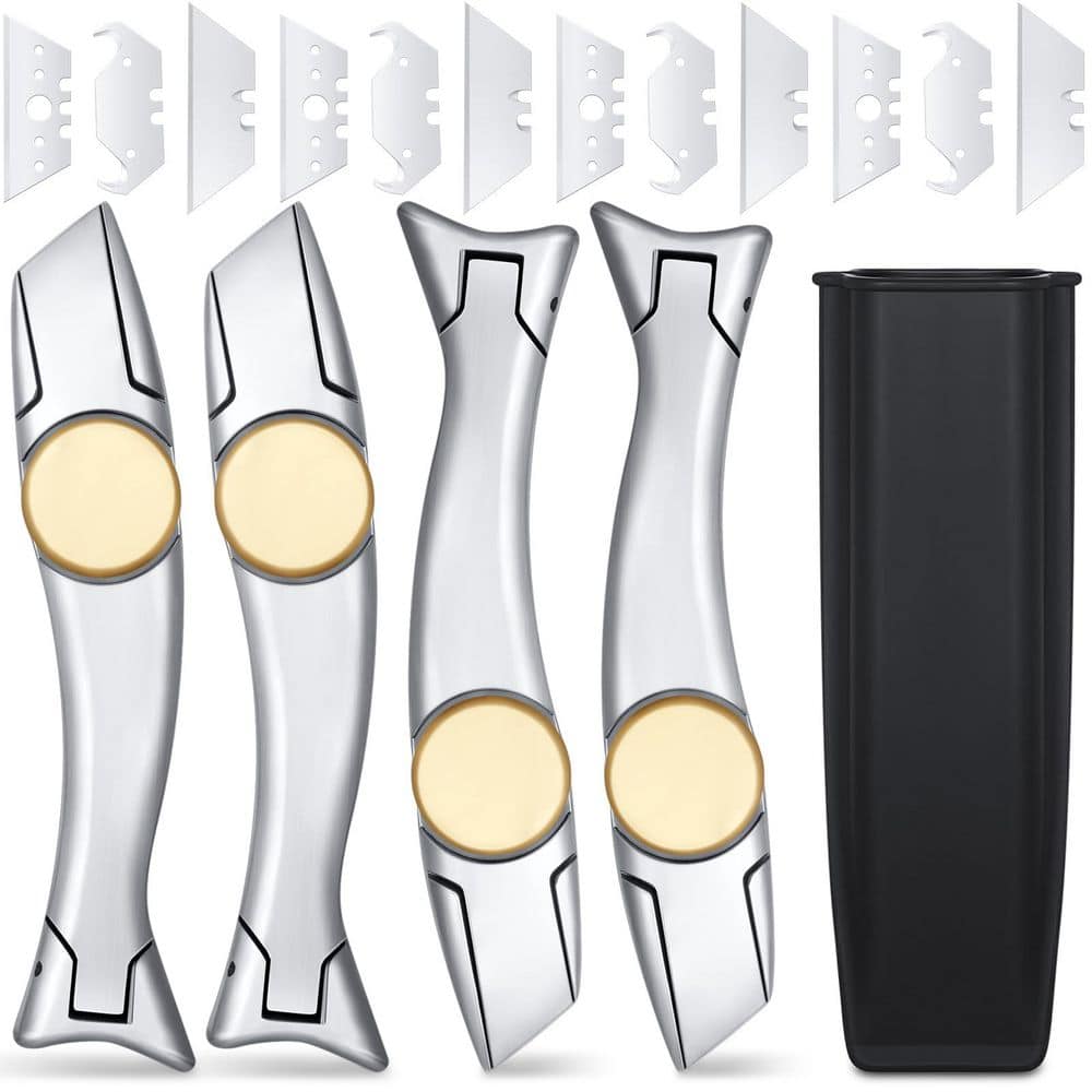 7.2 in. Aluminum Heavy Duty Roofing Vinyl Knife with 12-Pack Utility Knife Blades Replacement, Roof Ripper price history on PriceWatchPro