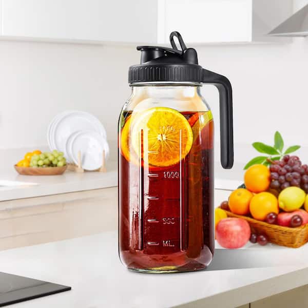 32 ounce water bottle glass Brown Bottle