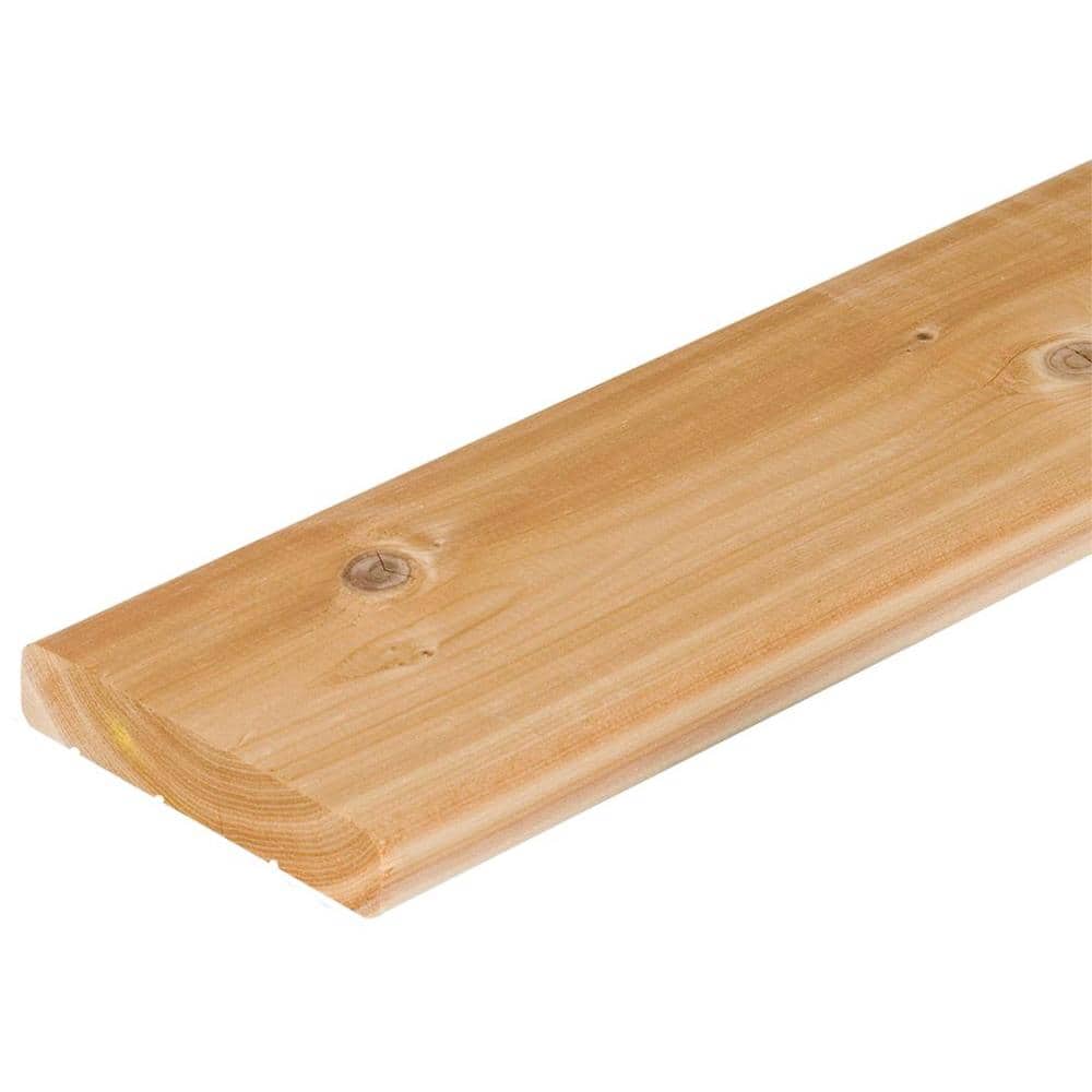 2 in. x 6 in. x 8 ft. Premium S4S Radius Edge Cedar Lumber 0524208