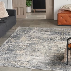 Concerto Grey/Beige 4 ft. x 6 ft. Abstract Rustic Area Rug