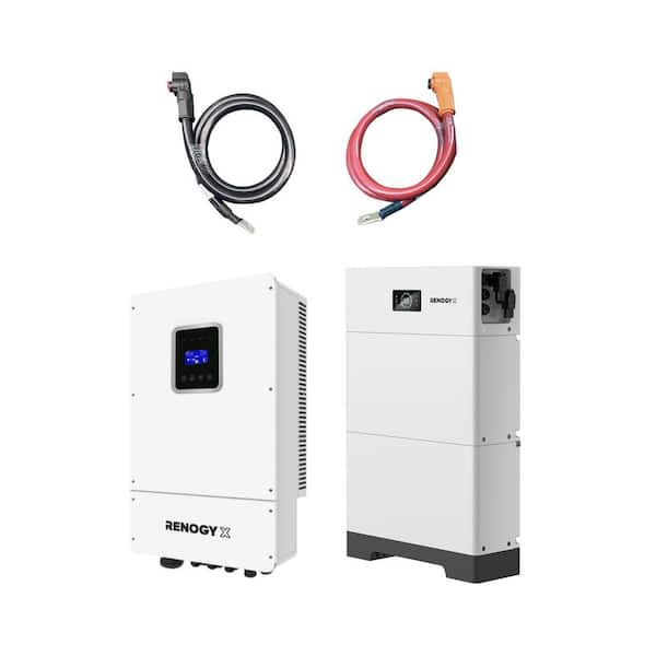 10 kWh 48V Off-Grid Energy Storage Kit Backup Power Package Lithium Battery Tower APP Monitoring 8000W Hybrid Inverter