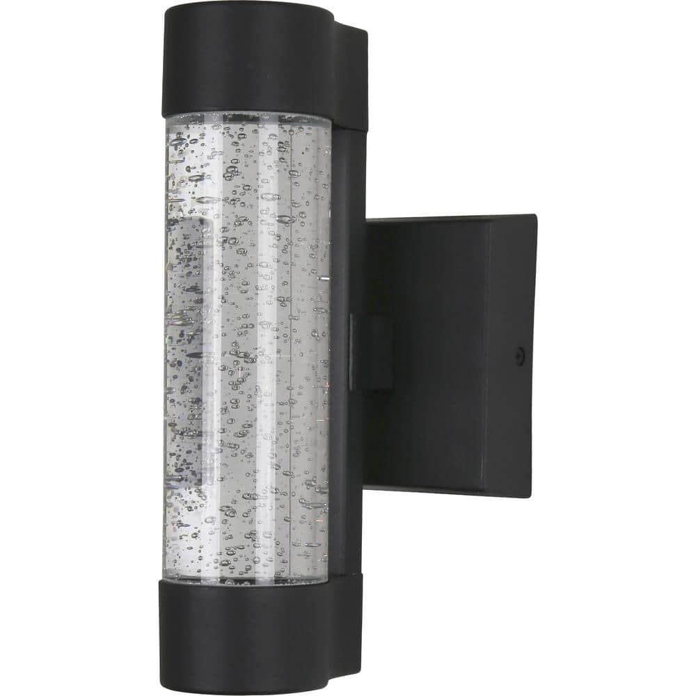 12 in. Black Selectable CCT Outdoor Hardwired Cylinder Sconce with Integrated LED price history on PriceWatchPro