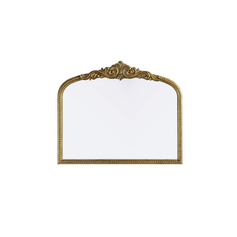 Timeless Home Antique Brass 36 in. W x 30 in. H Vintage Resin