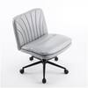 Winado Oil-Waxed Leather Seat Swivel Adjustable Office Chair in Gray K1G98000221
