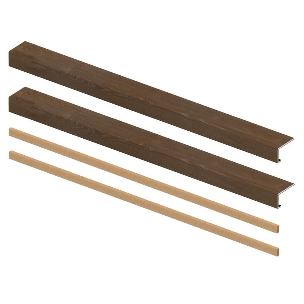 Tennessee Whiskey 8mm x 46in x 4in Exact Match Large Square Nose Open Stair Return/Landing Kit (2-Pack) price history on PriceWatchPro