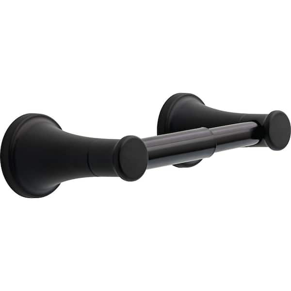 Spring Loaded Toilet Roll Holder (Matte Black)