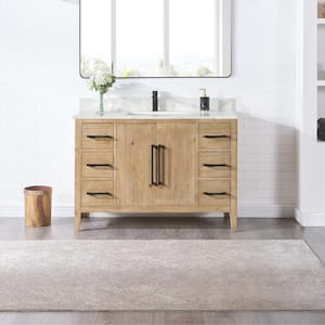 Laurel 47.2 in. W x 21.6 in. D x 33.1 in. H Bath Vanity Cabinet without Top in in Weathered Fir