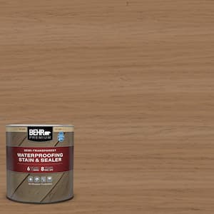 1 qt. #ST-158 Golden Beige Semi-Transparent Waterproofing Exterior Wood Stain and Sealer