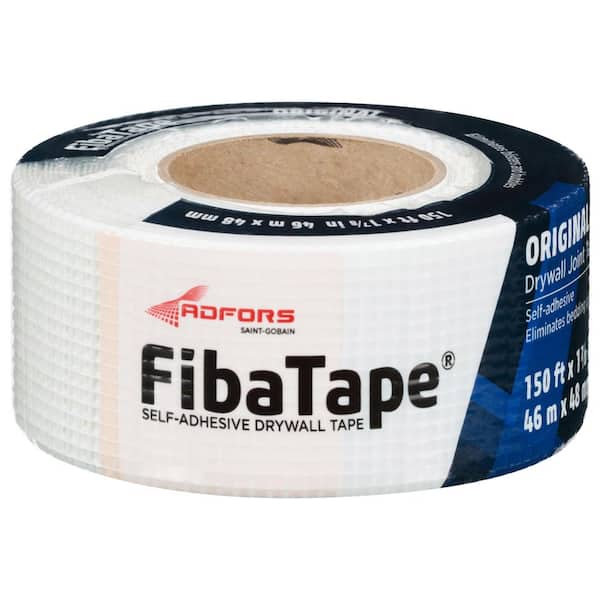 FibaTape Standard White 1-7/8 in. x 150 ft. Self-Adhesive Mesh Drywall Joint Tape