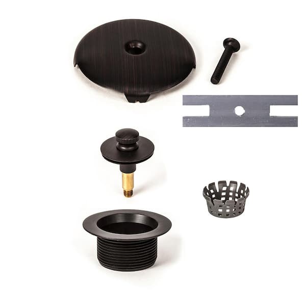 PF WaterWorks Lift Lock Tub Drain Trim Kit, Oil Rubbed Bronze