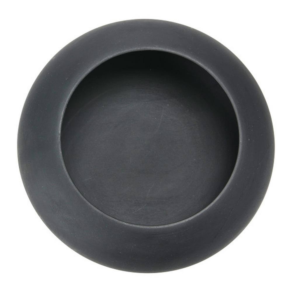 Minimalist Black Round Mango Wood Serving Bowl
