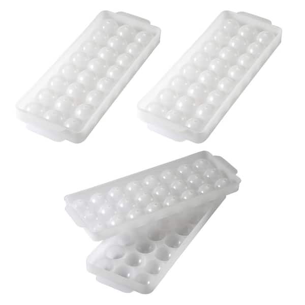 Hutzler 1 in. Natural Ice Ball Mold Ice Tray (3-pack)