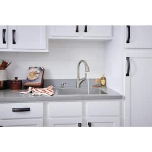 Parkwood Single-Handle Pull-Down Sprayer Kitchen Faucet in Stainless