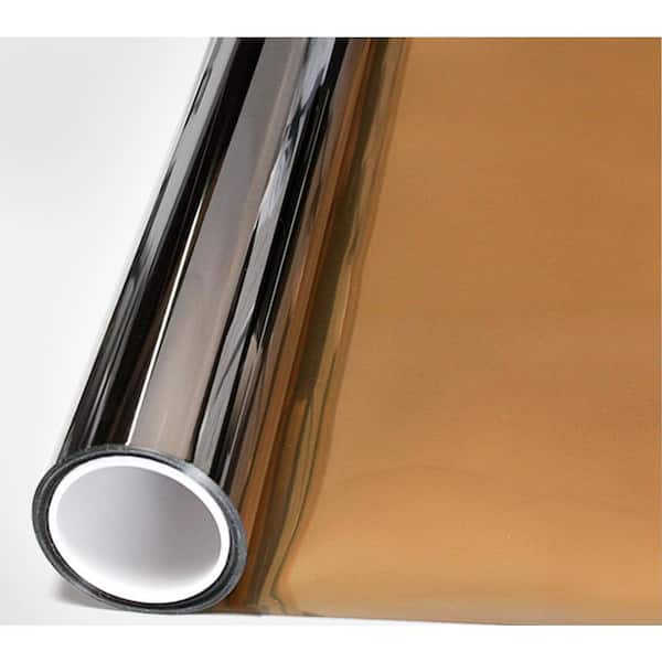 BuyDecorativeFilm 60 in. x 49 ft. PRGD Premium Color High Heat Control and Daytime Privacy Gold Window Film