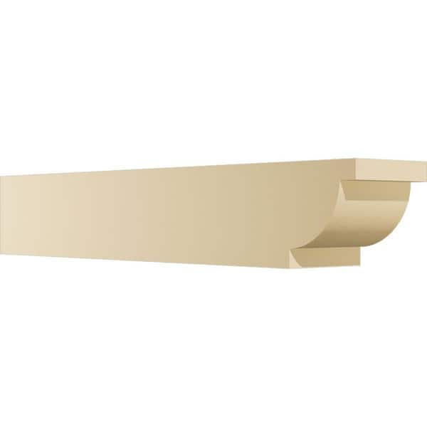 Ekena Millwork Standard Alpine 6 in. W x 6 in. H x 36 in. D Signature Urethane Rafter Tail Outlooker