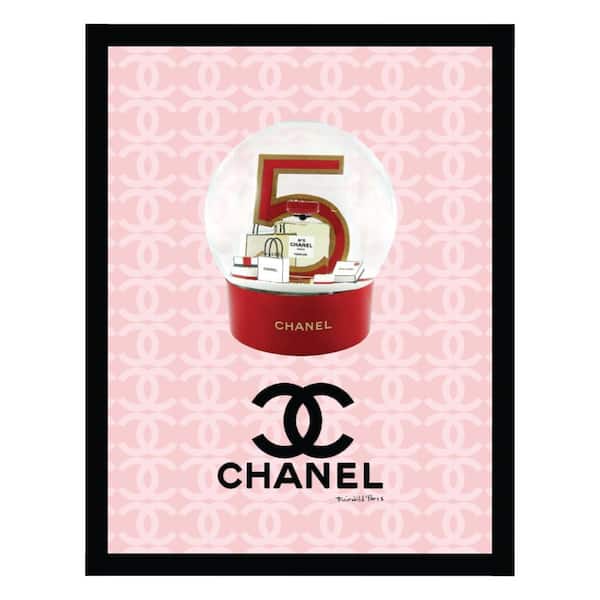 VENICE BEACH Collections Shopping Fashion Designer Snow Globe by Fairchild Paris 1 Piece Framed Graphic Print Abstract 18 in. x 14 in.