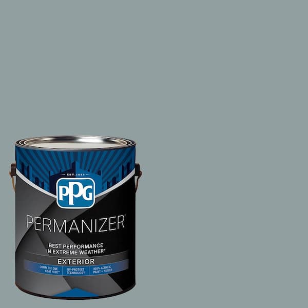 PERMANIZER 1 gal. PPG1036-4 After The Storm Flat Exterior Paint