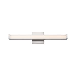 Spec 1 Light 24 in. Stainless Steel Satin Nickel LED Bath Vanity Bar with CCT Select