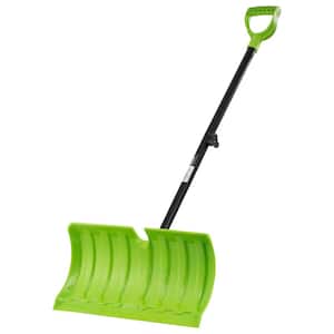 21 in. Blade, 35 in. Handle, Earthwise Snow Pusher Shovel