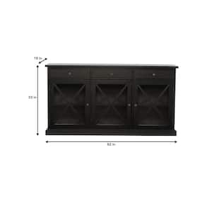 Hampton 62 in. Black Buffet