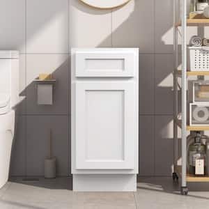 15 in. W x 21 in. D x 32.5 in. H 1-Drawer Bath Vanity Cabinet Only in White
