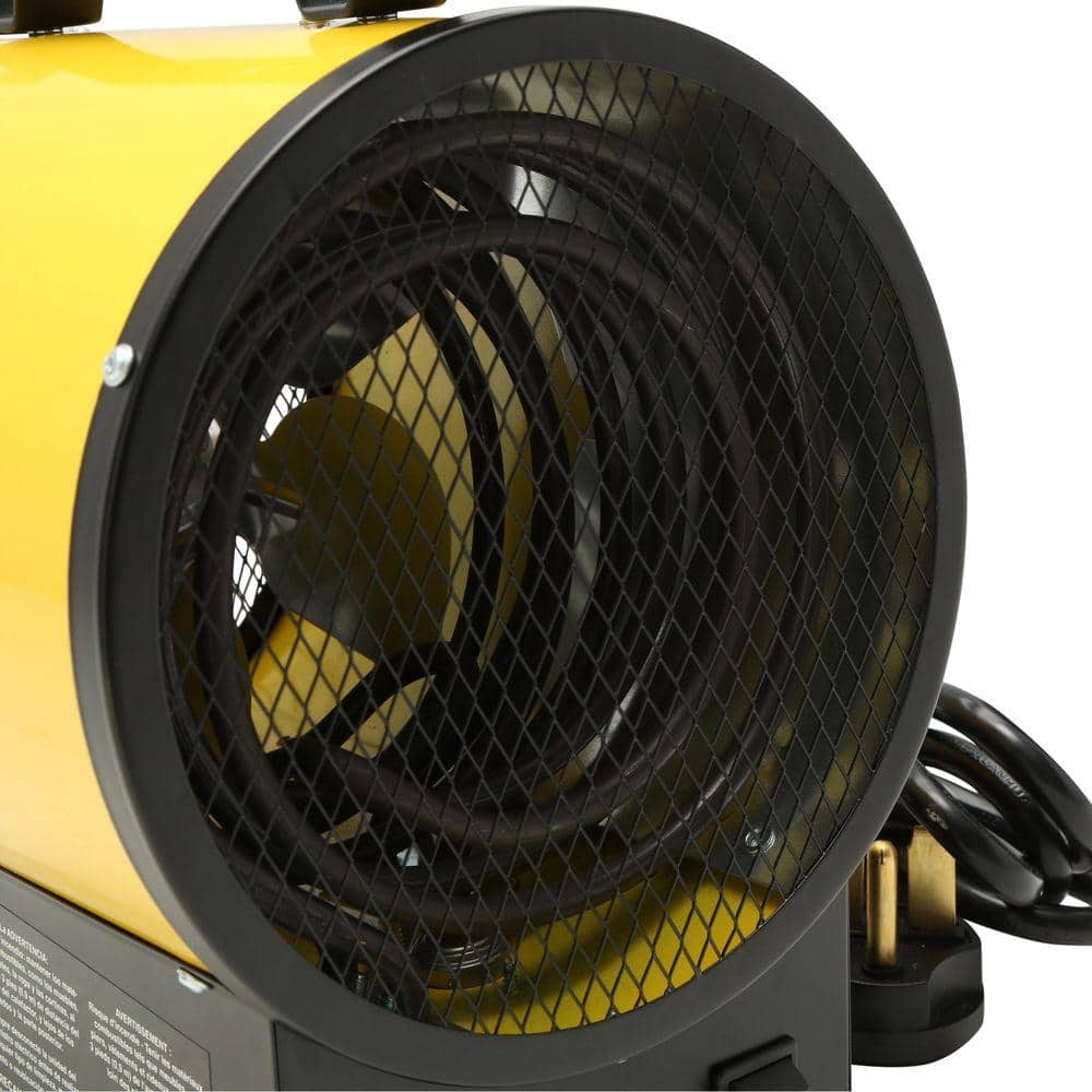 Heavy Duty Yellow Electric Forced Air Heater with Remote Control