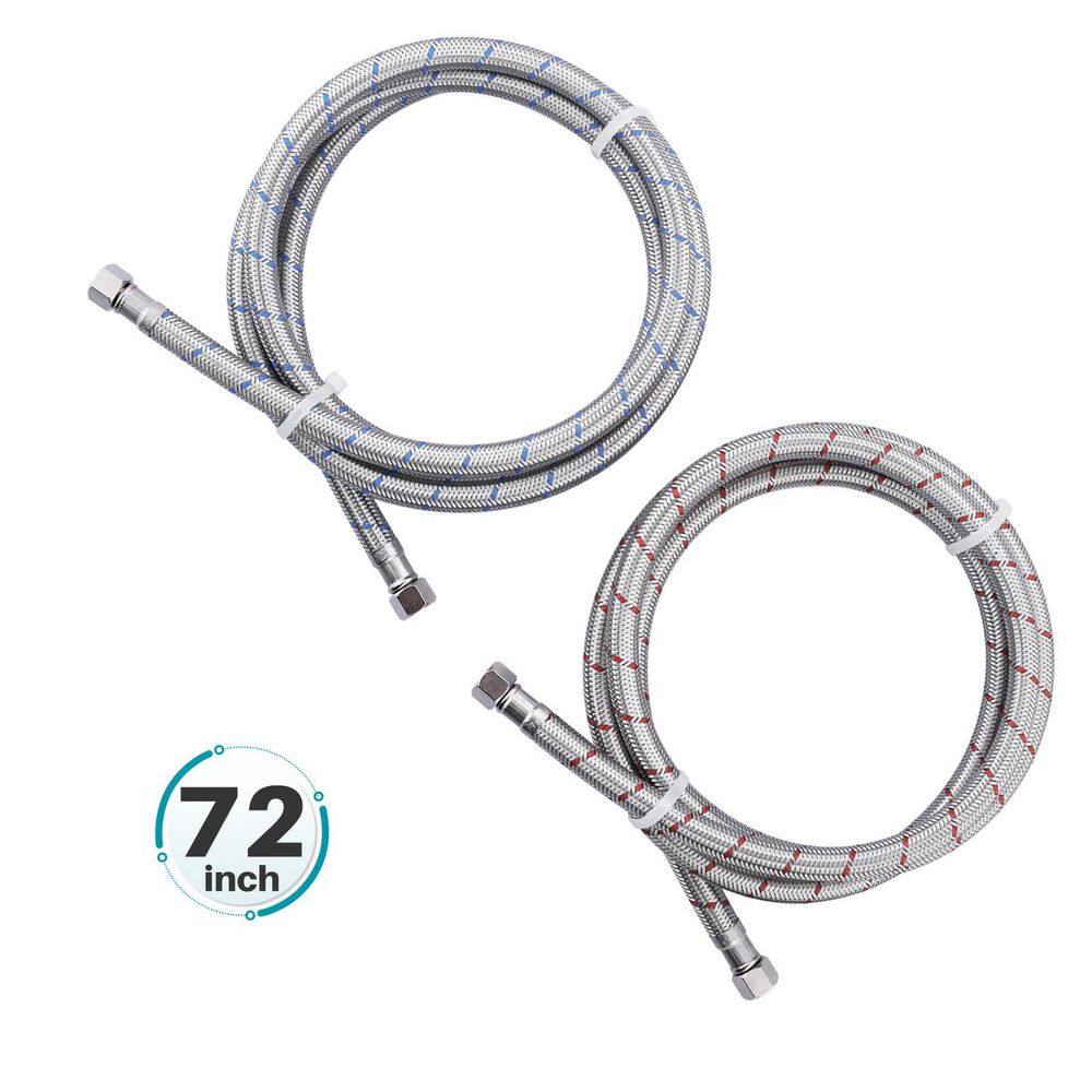3/8 x 3/8 in. Comp Stainless Steel Compression Braided Faucet Hose Connector Supply Lines price history on PriceWatchPro
