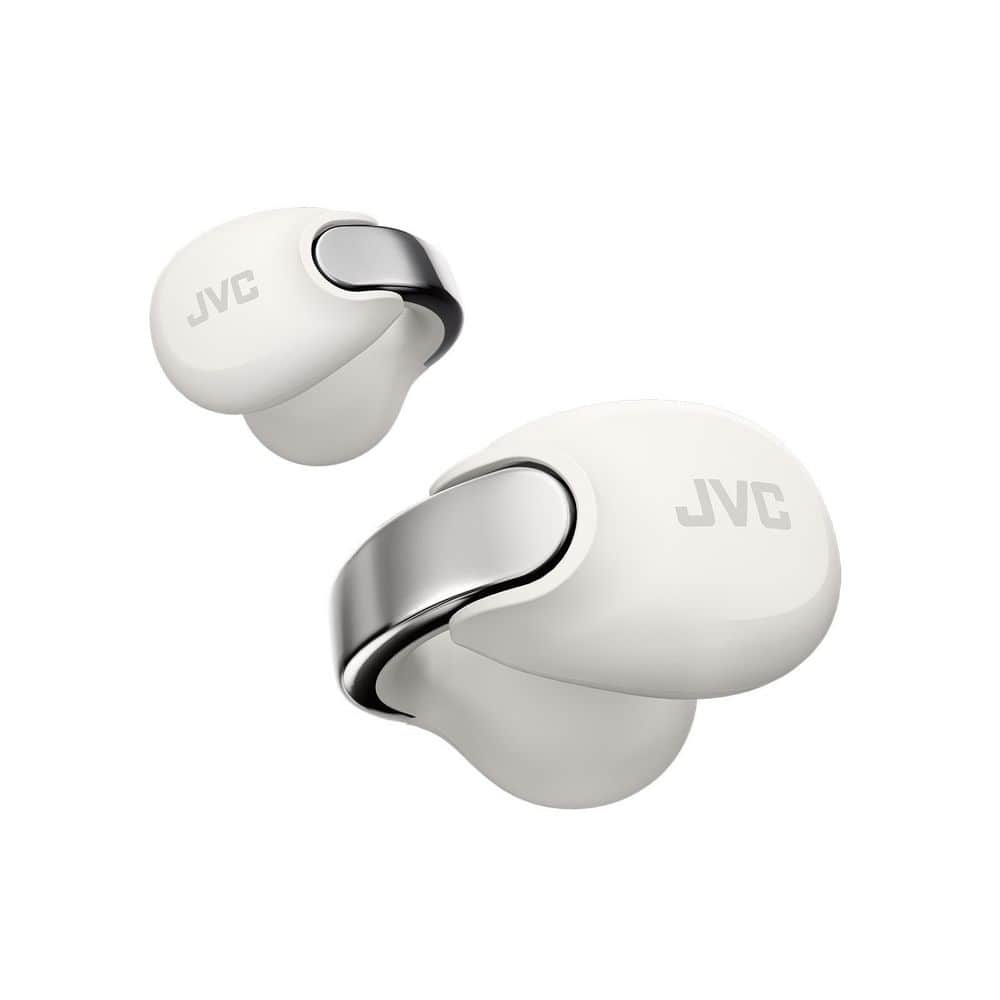 JVC Nearphone White Wireless Bluetooth Open-Earcuff Over the Ear