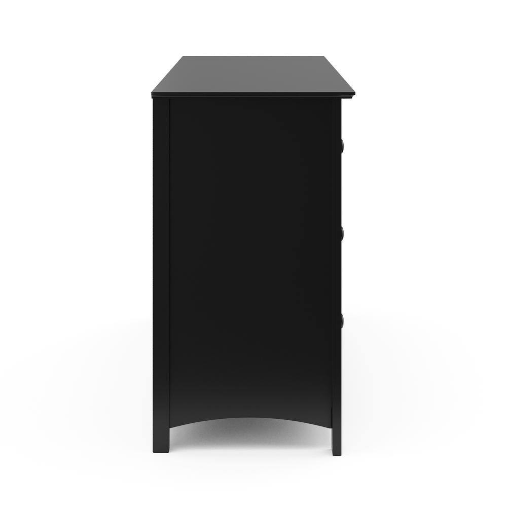 Black Double Ball Bearing Horizontal Nursery Dresser