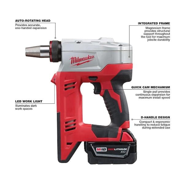Milwaukee M18 18-Volt Lithium-Ion Cordless 3/8 in. to 1-1/2 in