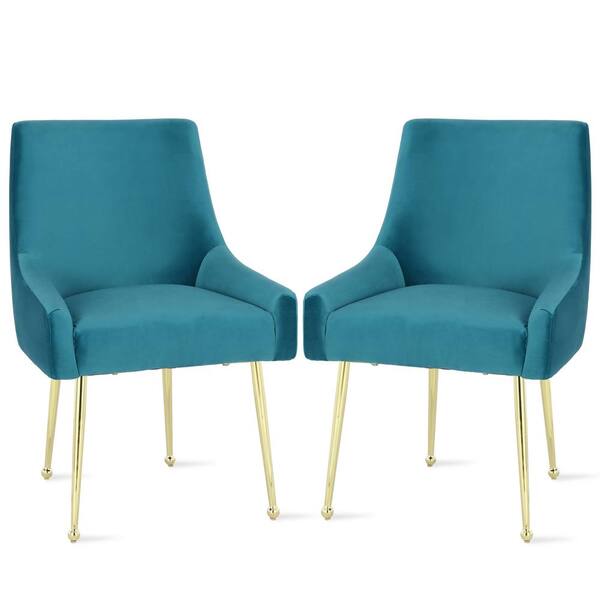 Novogratz Huxley Blue Upholstered Chairs (2-Pack) DL8161C-BL - The Home ...