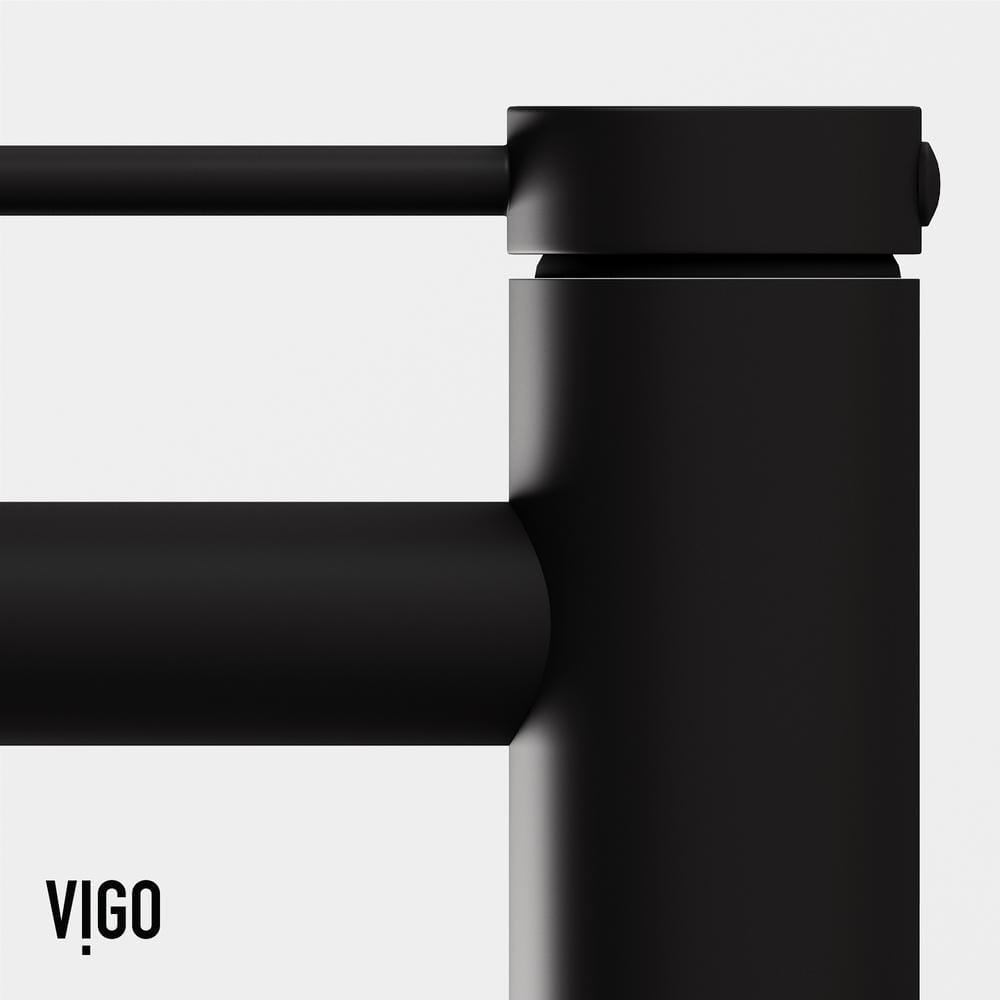 Matte Black 11" Brass Single Handle Vessel Bathroom Faucet