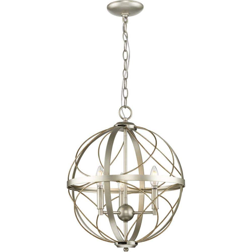 Brandywine 16" Silver Ridge and Bronze LED Pendant Light
