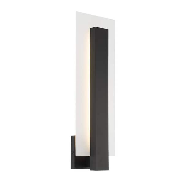 Eurofase Carta Black Outdoor Wall Sconce with Integrated LED
