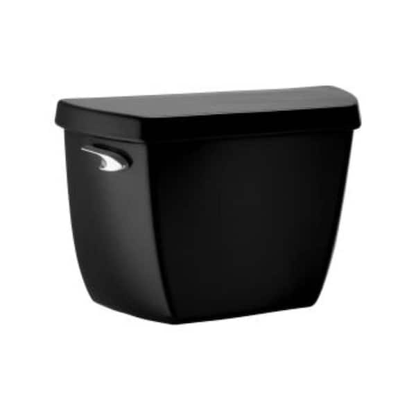 KOHLER Wellworth Classic 1.6 GPF Toilet Tank Only with Locks in Black Black-DISCONTINUED