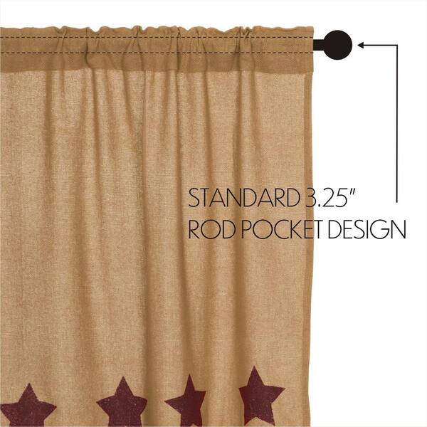 Tache Satin Romantic Red Victorian Glam Window Curtain 18x52 Valance